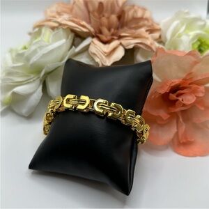 Men’s Gold Chunky Chain Link Accent Bracelet NEW!